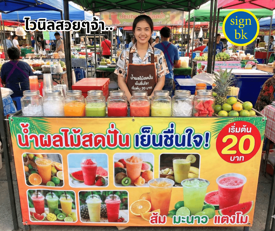 ป้ายไวนิล